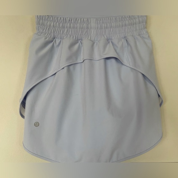 Lululemon Hotty Hot High-Rise Skirt Pastel Blue Size: 4 worn 2x - Picture 2 of 7